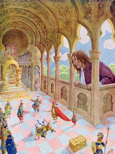 Gulliver a Lilliput, illustrazione da un